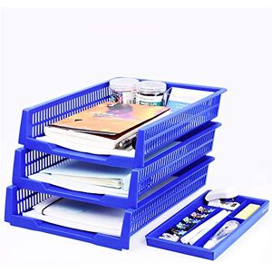 LVUNZJCA Desk Organizer Document Letter Tray Holder Desk Accessories Stackable 3-Tier Mesh Desktop Organizer File Folder for Home Office