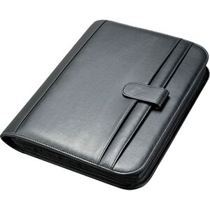 ALASSIO Juscha Clipboard with Loops Leather, Black