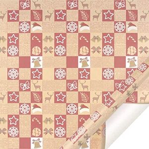 MianYaLi Camping Christmas Wrapping Paper Gift Wrapping Paper Holiday Party Gift Paper Book Cover Paper (A, A)