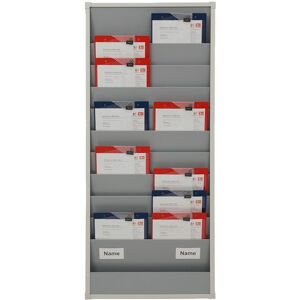 A4 portrait document & clipboard rack double x 10