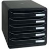 Exacompta Big Box + 5 Drawer Black 309714D