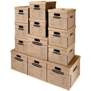 Wholesale Bankers Boxes: Discounts on Fellowes Bankers Box SmoothMove™ Classic Kit, Sml/Med Boxes, 12pk FEL7716401