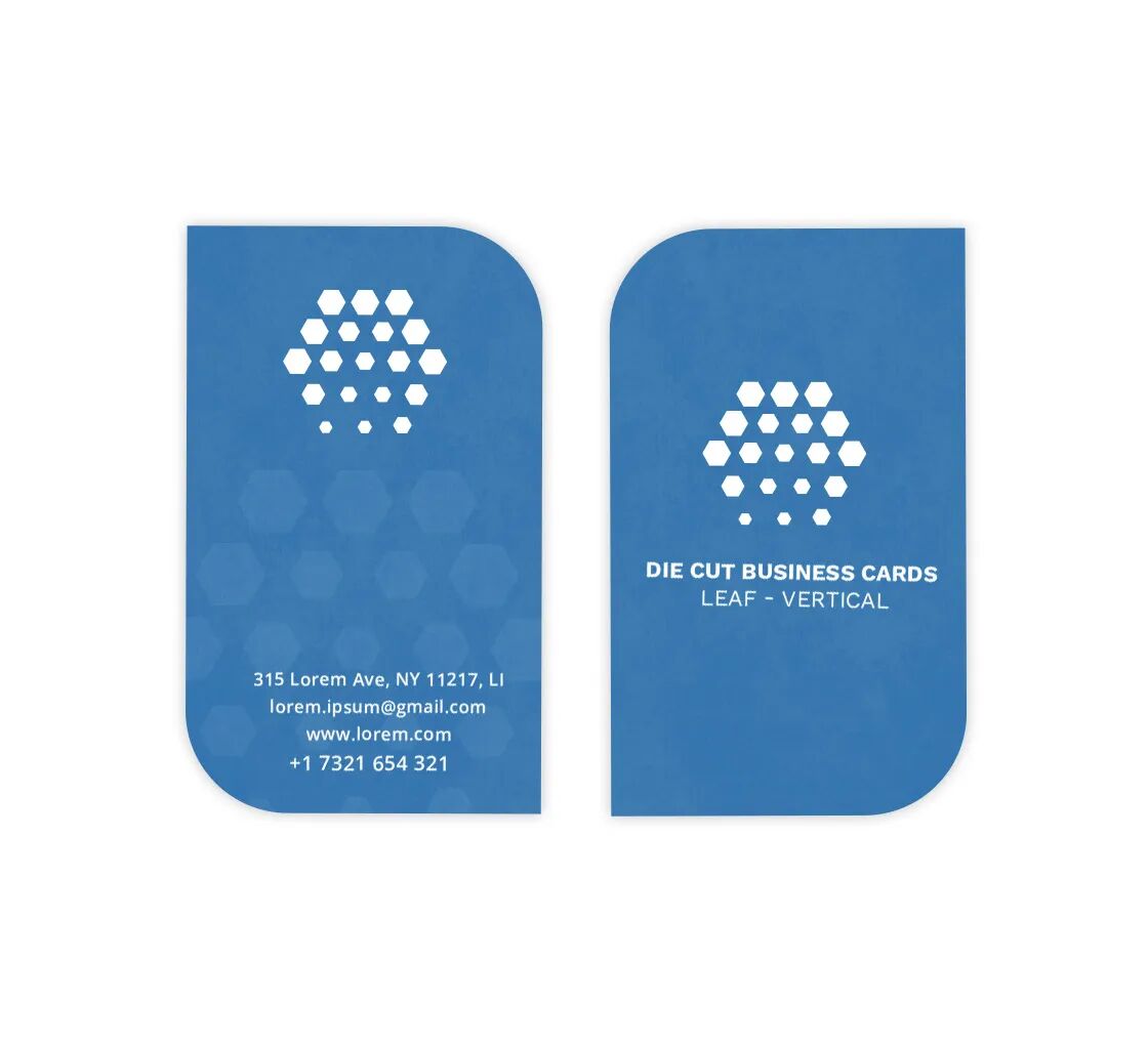 Bannerbuzz Leaf Business Cards - Vertical