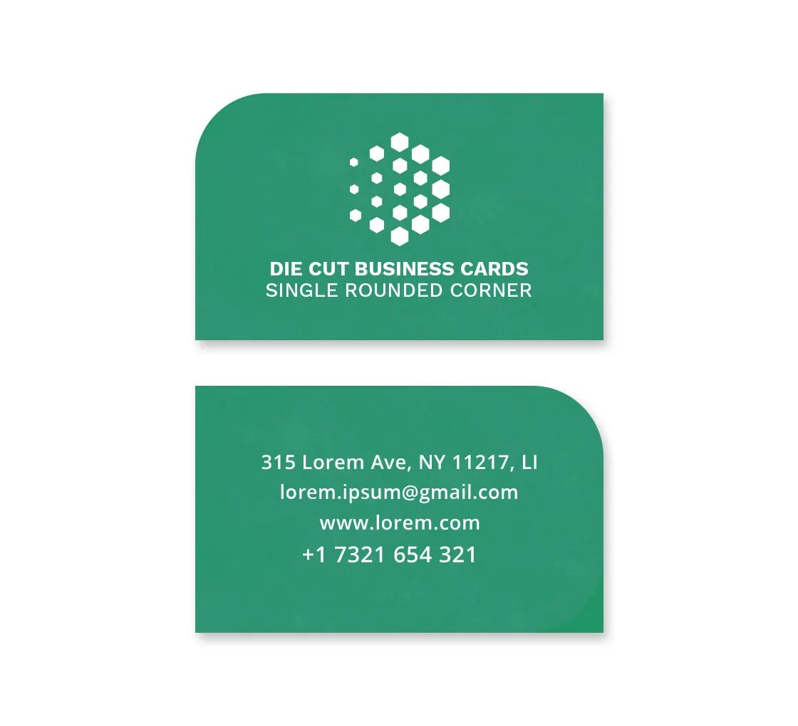 Bannerbuzz Die-Cut Business Cards