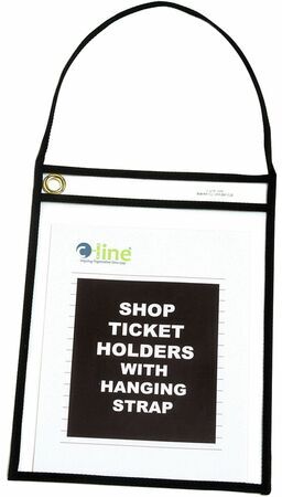 C-Line Shop Ticket Holders With Hanging Straps, Stitched