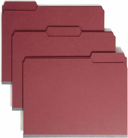 Smead Position 1 & 3 Pressboard Fastener Folders