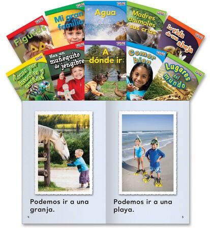 Shell Education TFK 1st-grade Spanish 10-Book Set 3 Printed Book