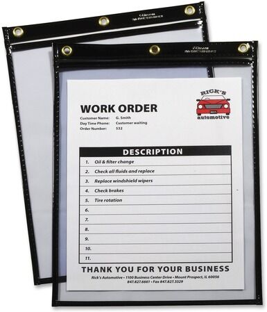 C-Line Super Heavyweight Plus Shop Ticket Holder, Stitched