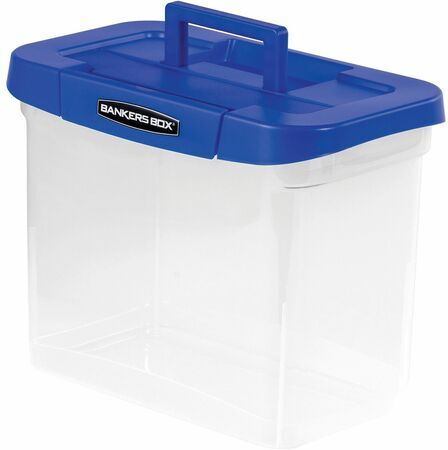 Fellowes Bankers Box® Heavy Duty Portable Plastic File Box