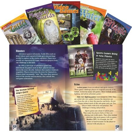 Shell Education TIME Informational Text Grade 6 Set 1, 5-Book Set Printed Book
