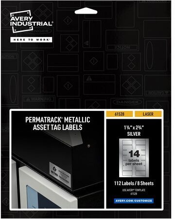 Avery PermaTrack Metallic Asset Tag Labels