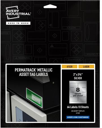 Avery PermaTrack Metallic Asset Tag Labels