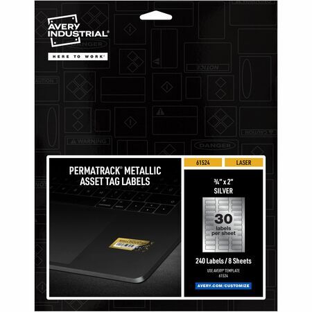 Avery PermaTrack Metallic Asset Tag Labels