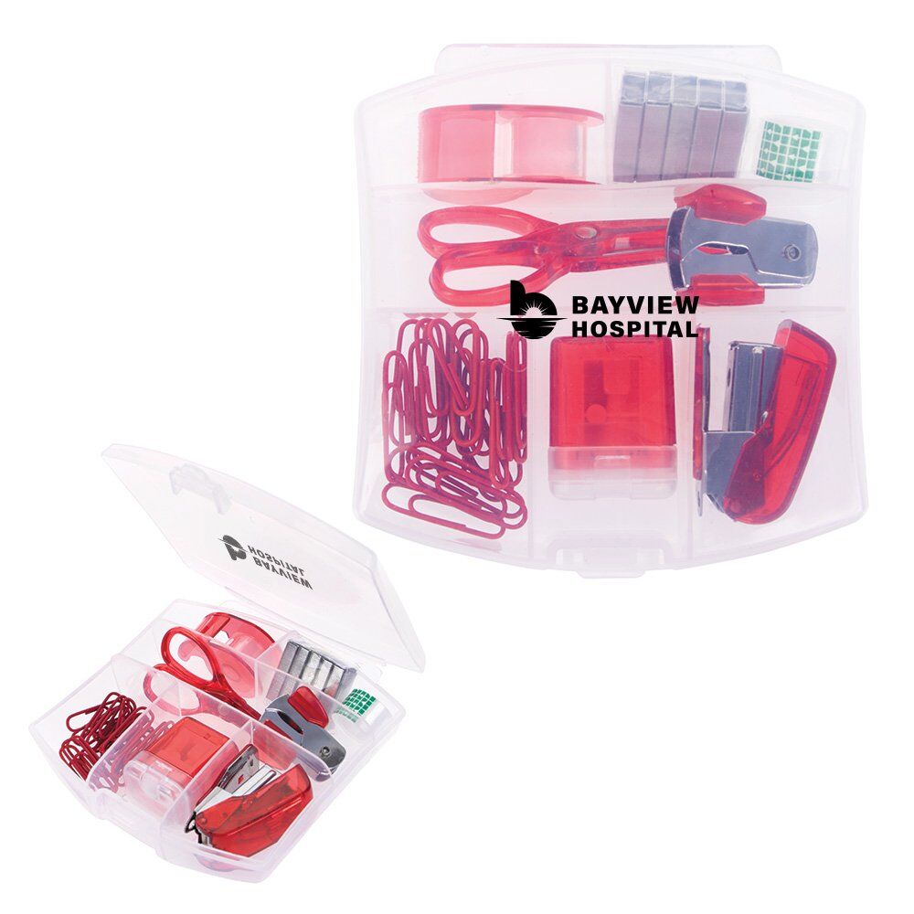 Positive Promotions 100 10-in-1 Office Supply Kits - Personalization Available