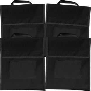 Solid Color Book Pouches  Set Of 4 Color Black by Really Good Stuff LLC