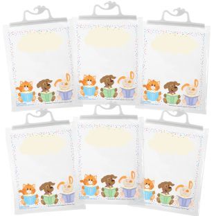 Large Hang Up Totes Books 6 Pack by Really Good Stuff LLC