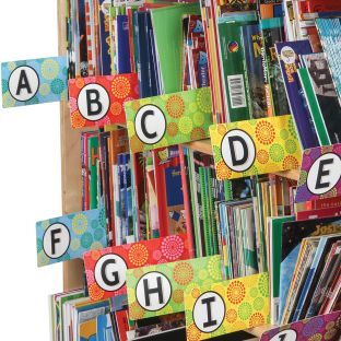 Classroom Library Alphabet Book Dividers  26 dividers by Really Good Stuff LLC