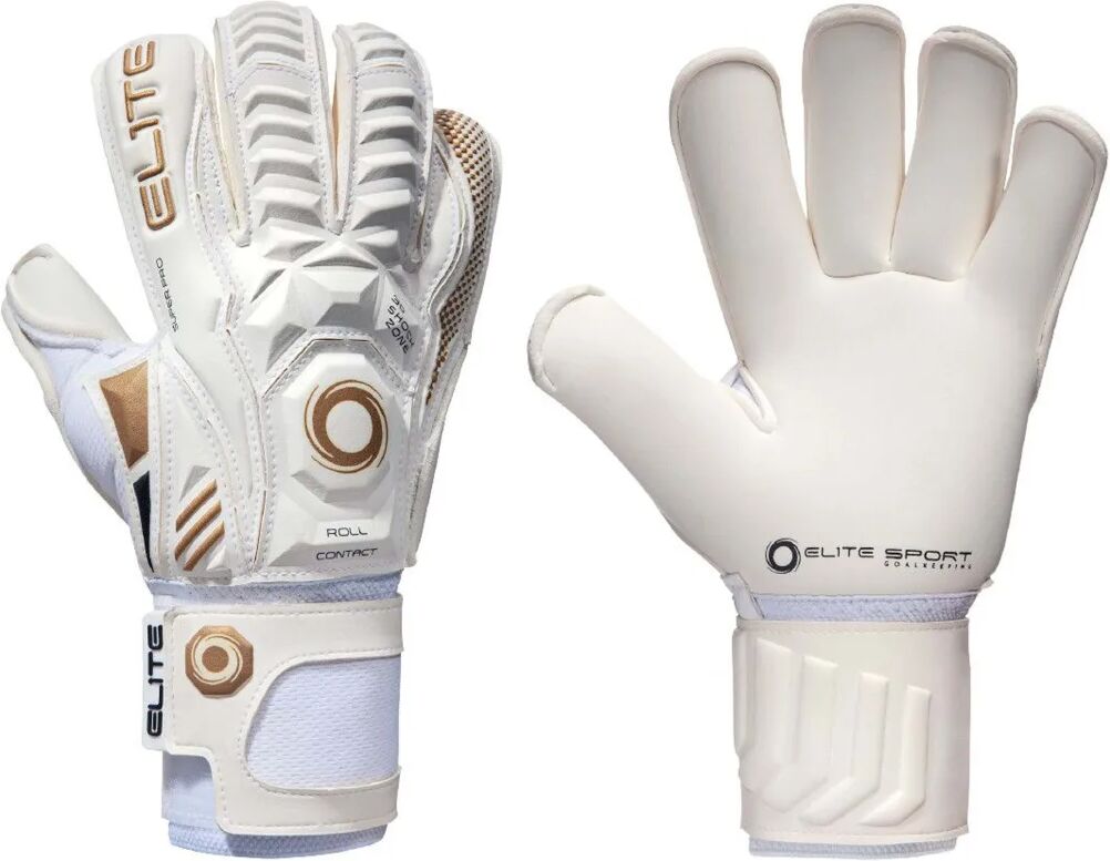 Elite Sport Gants de gardien de but de football Real Taille 8 Blanc