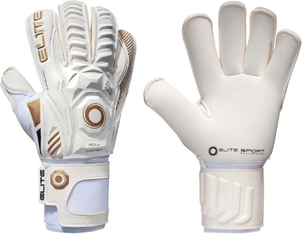 Elite Sport Gants de gardien de but de football Real Taille 10 Blanc