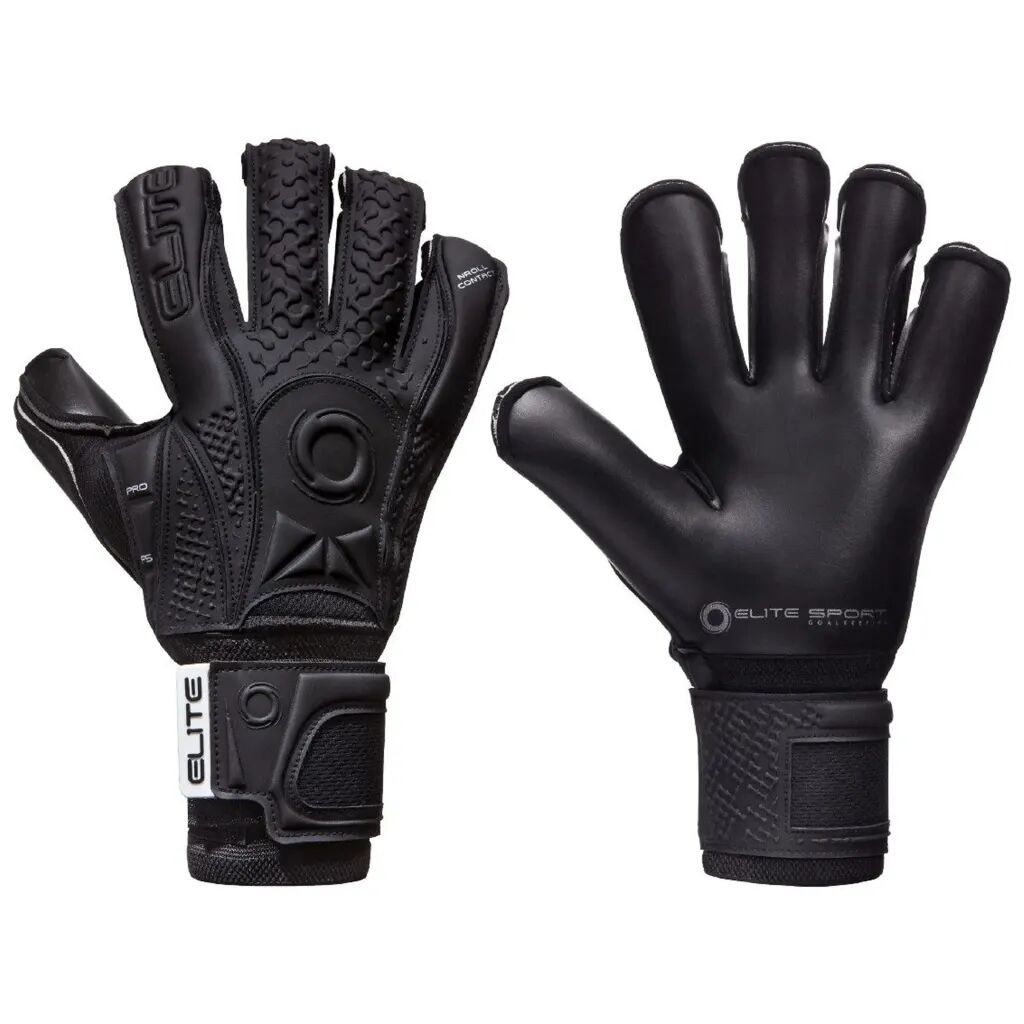 Elite Sport Gants de gardien de but Black Solo Taille 10 Noir