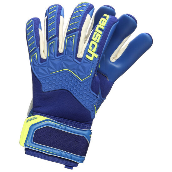 Reusch Attrakt Freegel G3 Finger Support, Gr. 9.5, Herren, blau / gelb