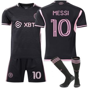 BayOne Fodbold Shirt Match Rack Kids voksen - Messi 10 Inter Miami CF Black