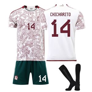 BayOne Fodbold Shirt Match Stand Kid Voksen - Chircharito 14 Mexico White