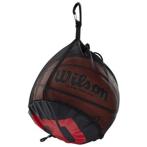 Wilson Single Basketball Bag WTB201910, Unisex, Sportstaske, sort
