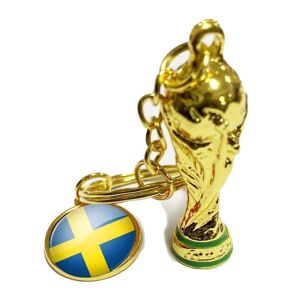 Mwin 2 Stk World Cup Match Nøglering-Fodbold Nøglering -Sverige