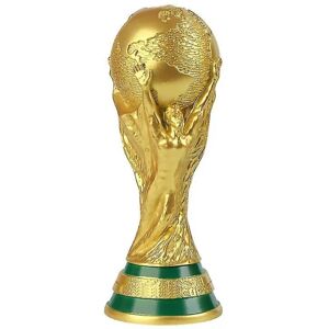 VM Fodbold Fodbold Fodbold Qatar 2022 Guldtrofæ Sport Memorabilia Replika Fodbold Fan Gave 27cm