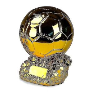 2022 Golden Ball Trophy Fodbold Finale Scorer Model Resin Soccer Cup Fan Collection Souvenir fodboldstøvler Form Trophy (25 cm