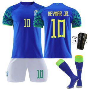 22 23 Brasilien på udebane VM Fodboldtrøje børnefodboldtrøje nummer 10 Neymar xs