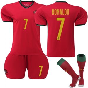 UEFA EURO 2024 Portugal Hjemme fodboldtrøje nr. 7 Cristiano Ronaldo- Perfet adult L