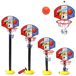 Børnebasketbøjle og stativ justerbar i højden, netballpumpe bærbar basketball indendørs udendørs aktivitet Sport