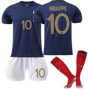 Goodies Mbappe #10 22-23 Frankrig VM Fodboldtrøje Voksne børn fodboldtrøje Fodbold Træningstøj Adult M（170-175cm）