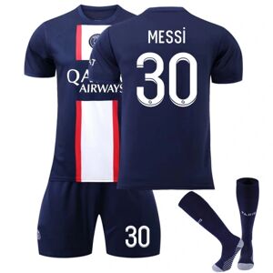 Goodies Messi #30 2023 Paris Saint-Germain Fodboldtrøje Voksne børn fodboldtrøje Fodbold Træningstøj Kids 24(130-140cm)