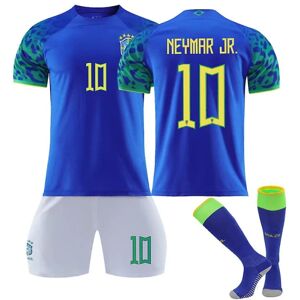 Goodies Neymar Jr #10 Brasiliens landsholdsfodboldsæt Fodboldtrøje Trænings-T-shirtdragt 22/23 Adult XS（160-165cm）