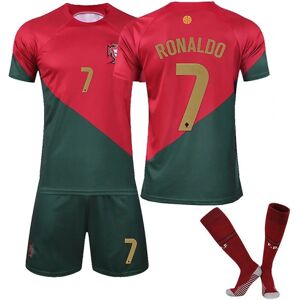 CNMR Ronaldo Portugal hjemmebanetrøje, udebanetrøje Ronaldo 7 zV 2223 Home Kids 22(120-130CM)