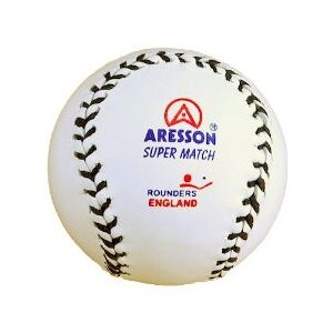 Aresson Super Match Rounders Ball, 18,2 cm, Weiß