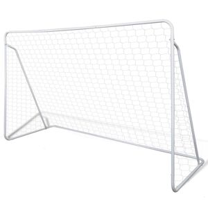 vidaXL fodboldmål med net i stål 240 x 90 x 150 cm høj kvalitet