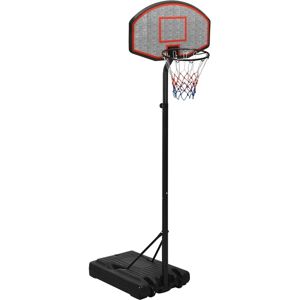 vidaXL basketballstativ 237-307 cm polyethylen sort