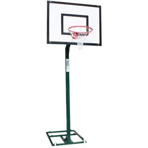 Juego de canastas minibasket monotubular con ruedas, sin tablero, aro ni contrapeso