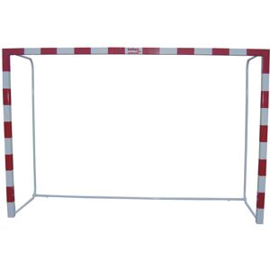 Juego de Porterias Fútbol-Sala y Balonmano de Aluminio Trasladables 80x80mm con Base de Tubo Redondo