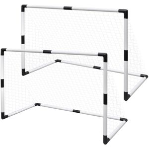 vidaXL Mini porterías de fútbol 2 unidades 91,5x48x61 cm