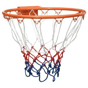 vidaXL Aro de baloncesto acero naranja 39 cm