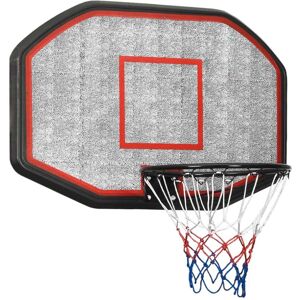 vidaXL Tablero de baloncesto polietileno negro 109x71x3 cm