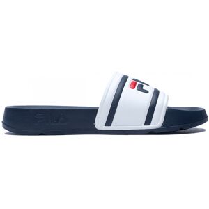 FILA - Chanclas Morro Bay, Unisex, White-Fila Navy, 41