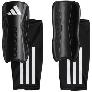 Adidas - Espinillera Tiro League, Unisex, Black-White-Iron Metallic, XL