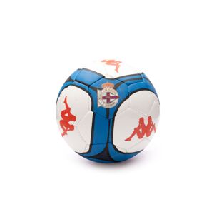 Kappa - Balón Mini Deportivo La Coruña 2023-2024, Unisex, White-Blue Royal, MINI