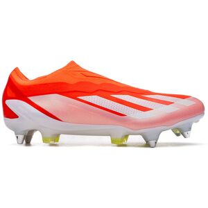 Adidas - Bota de fútbol X Crazyfast Elite LL SG, Unisex, Solar Red-Ftwr White-Team Solar Yellow, 10,5 UK